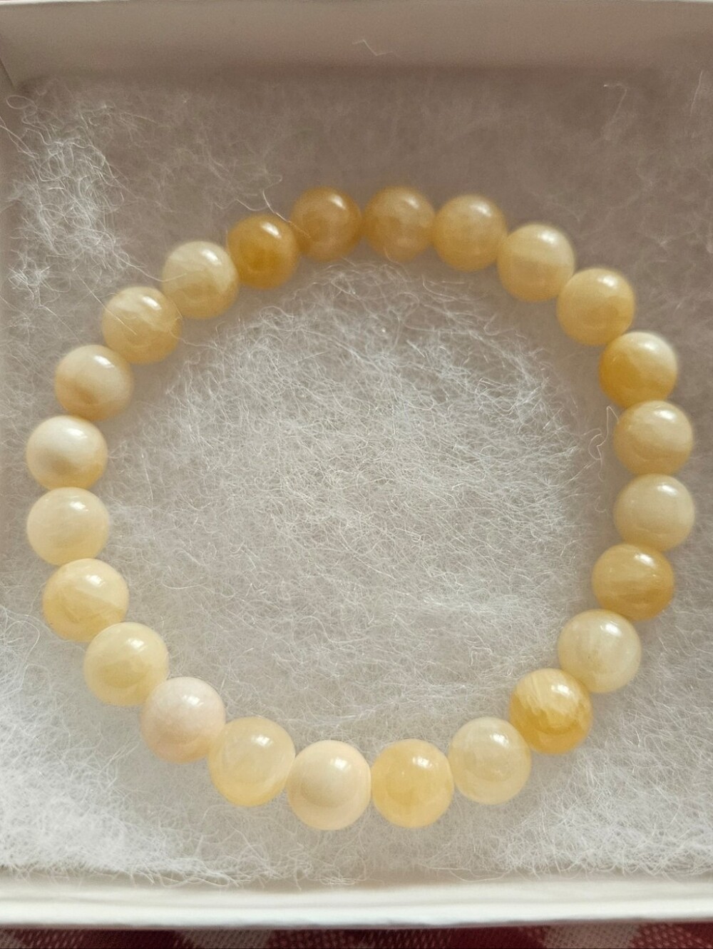 💛Yellow Golden Healer Quartz Polished Beaded Stretch Bracelet 8mm Beads